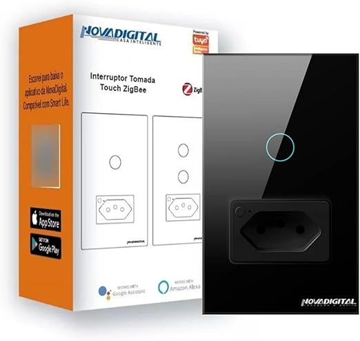 Kit Automação (Interruptor Touch, Controle Wifi Infravermelho, Fechadura digital, Tomada Inteligente)