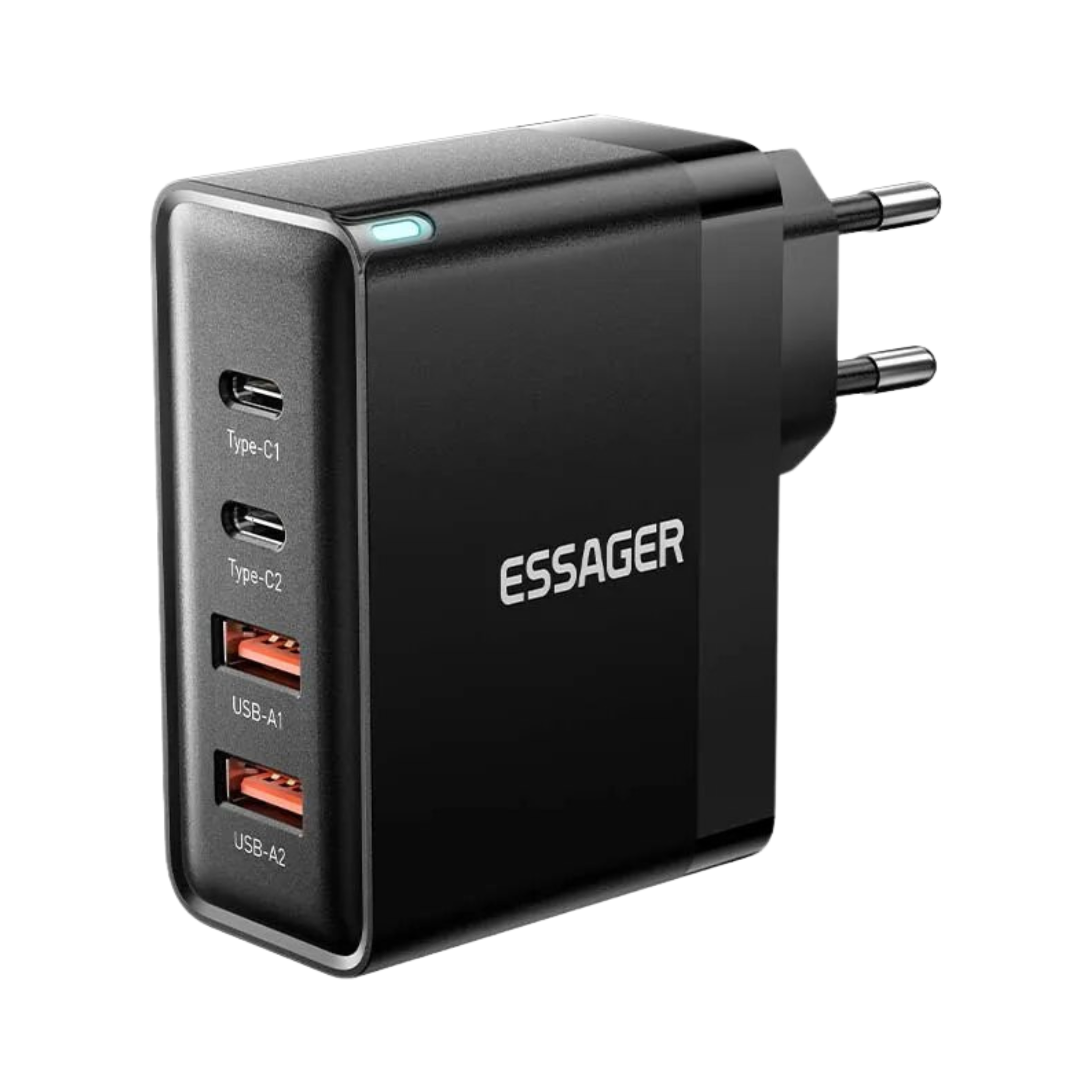 Adaptador de Tomada Essager 100W GaN Carga Rápida