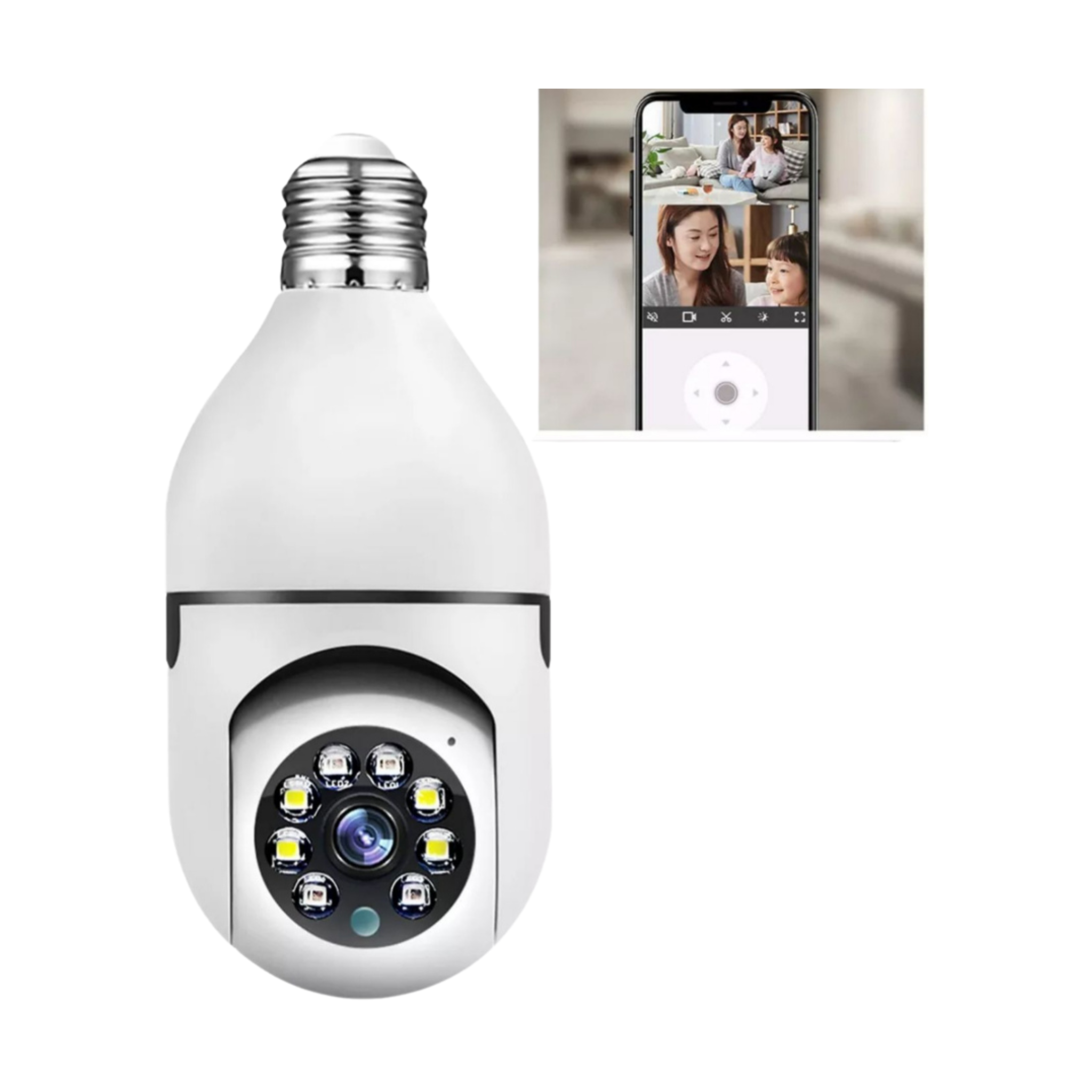 Câmera Wi-Fi Full HD  Smart Lâmpada Bivolt Yoosee