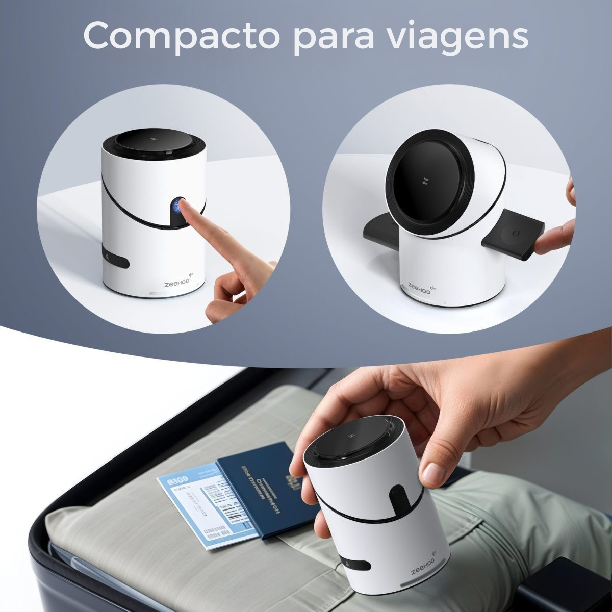 Carregador Sem Fio 3 em 1 Qi2