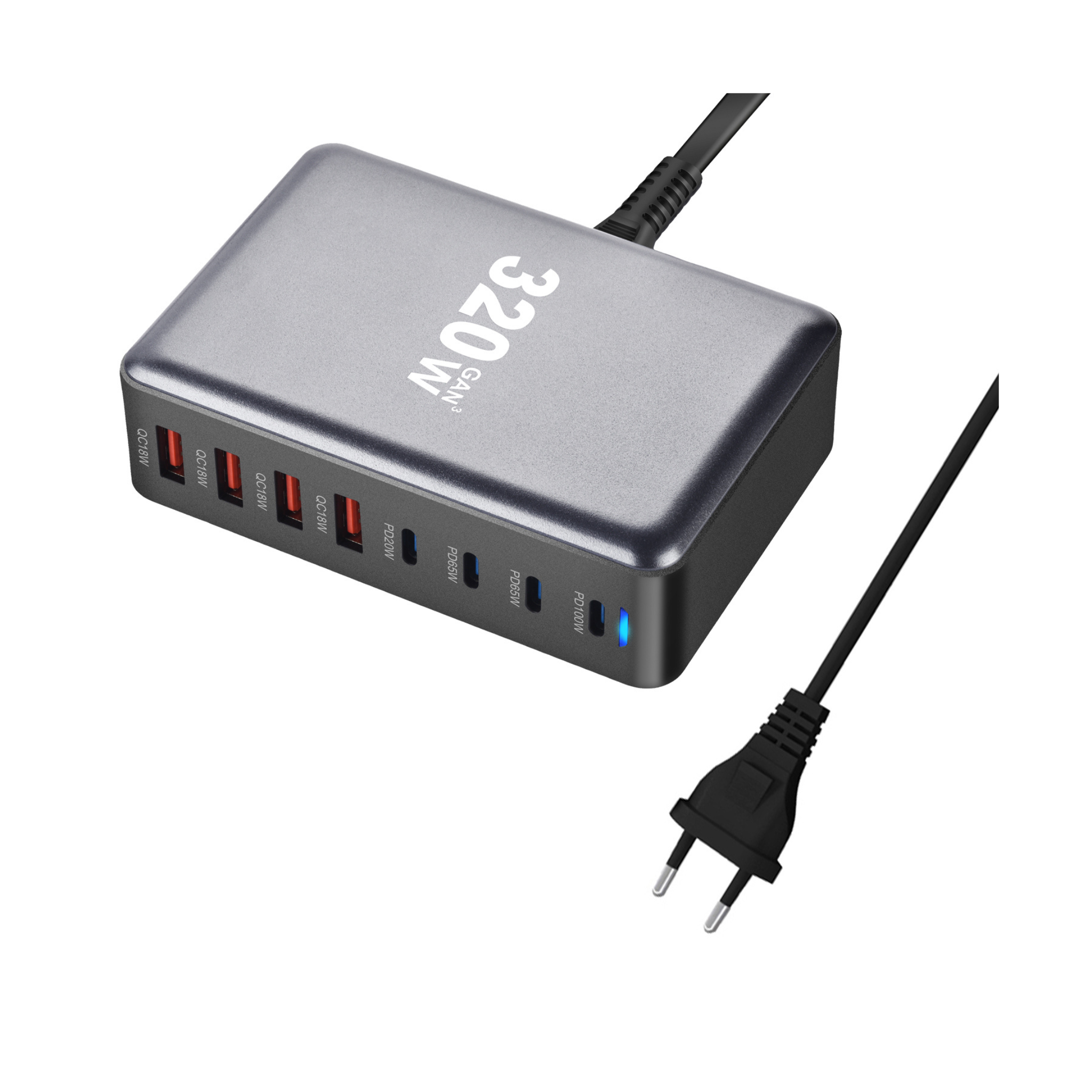 Doca Inteligente Carregamento Rápido 320W
