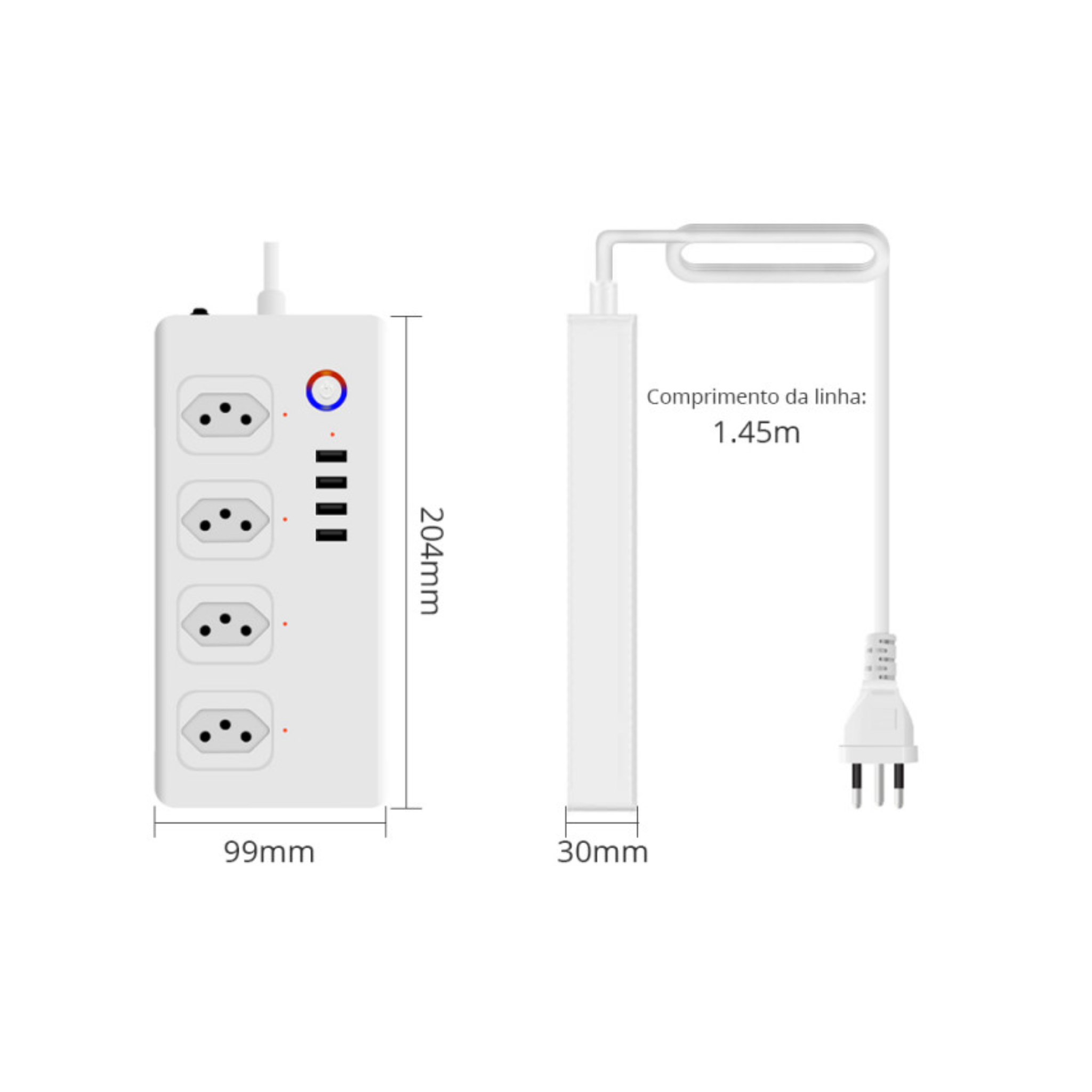 Extensor de Tomada Inteligente Premium Wifi+