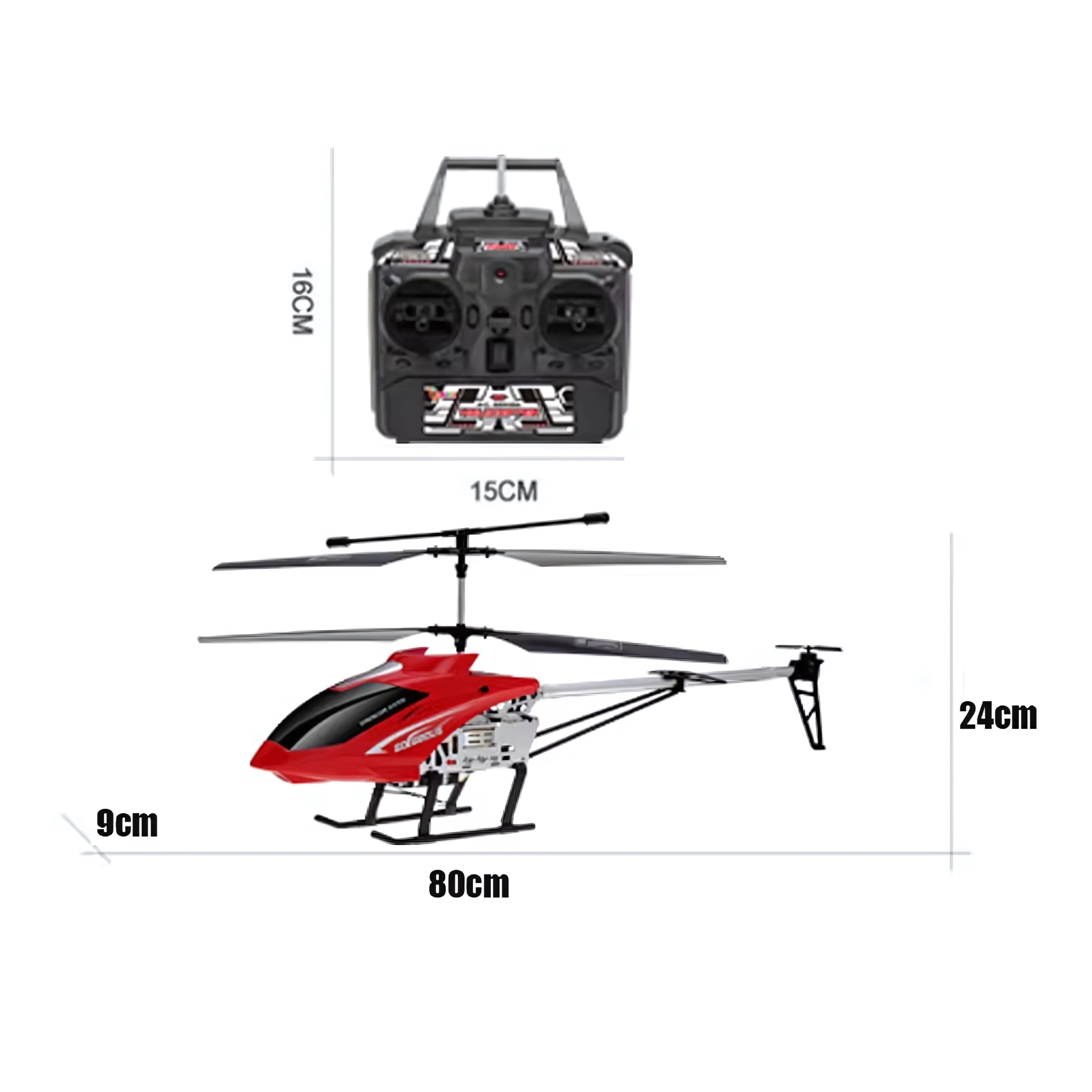 Helicóptero RC com Controle Remoto ToyKids