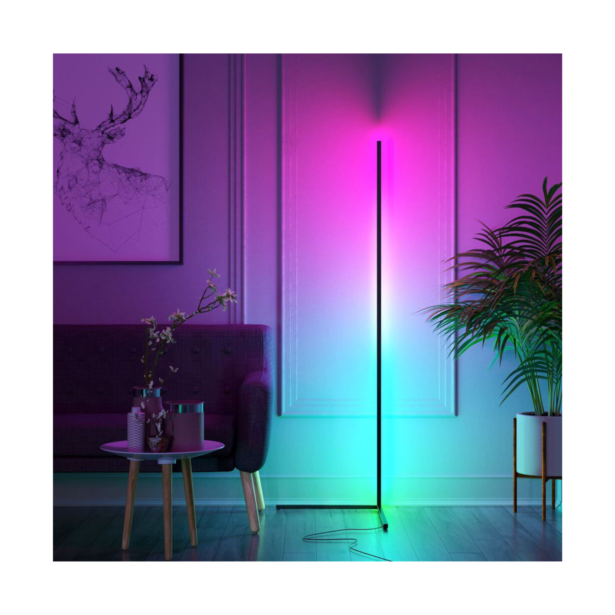 Luminária de Canto Inteligente LED/RGB Wifi Tuya