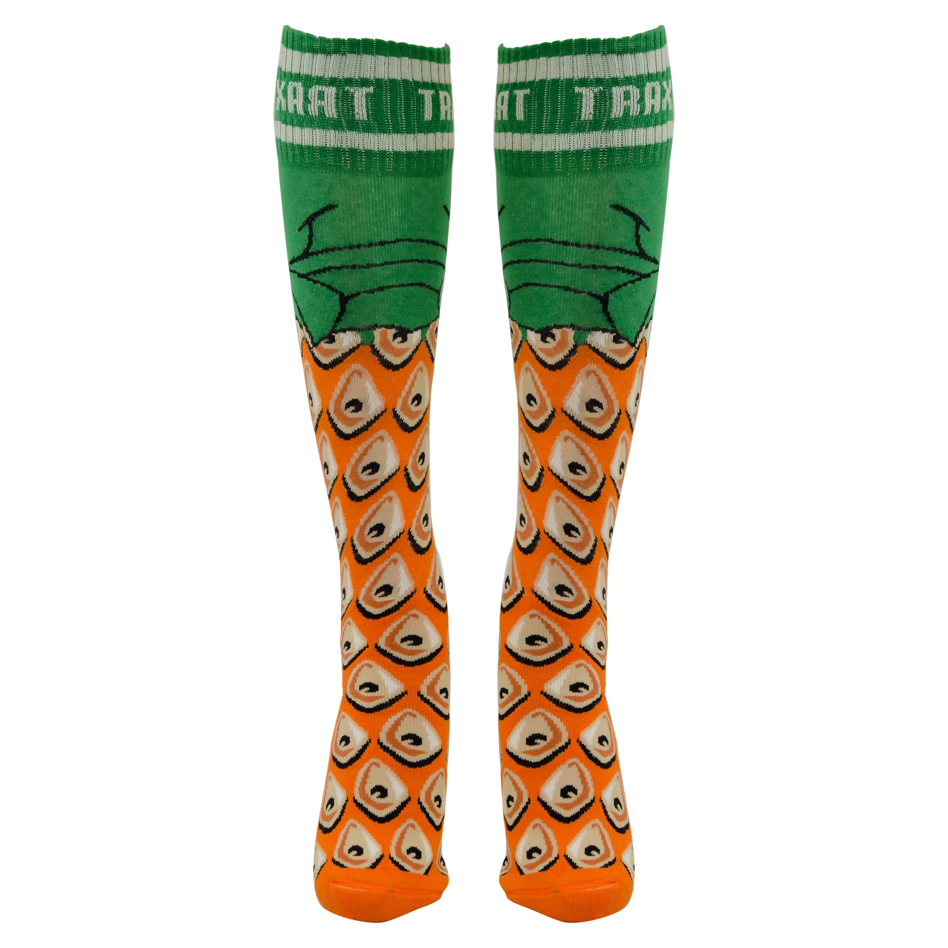 Meia Inline Desenhada Eyes Laranja DZ-073