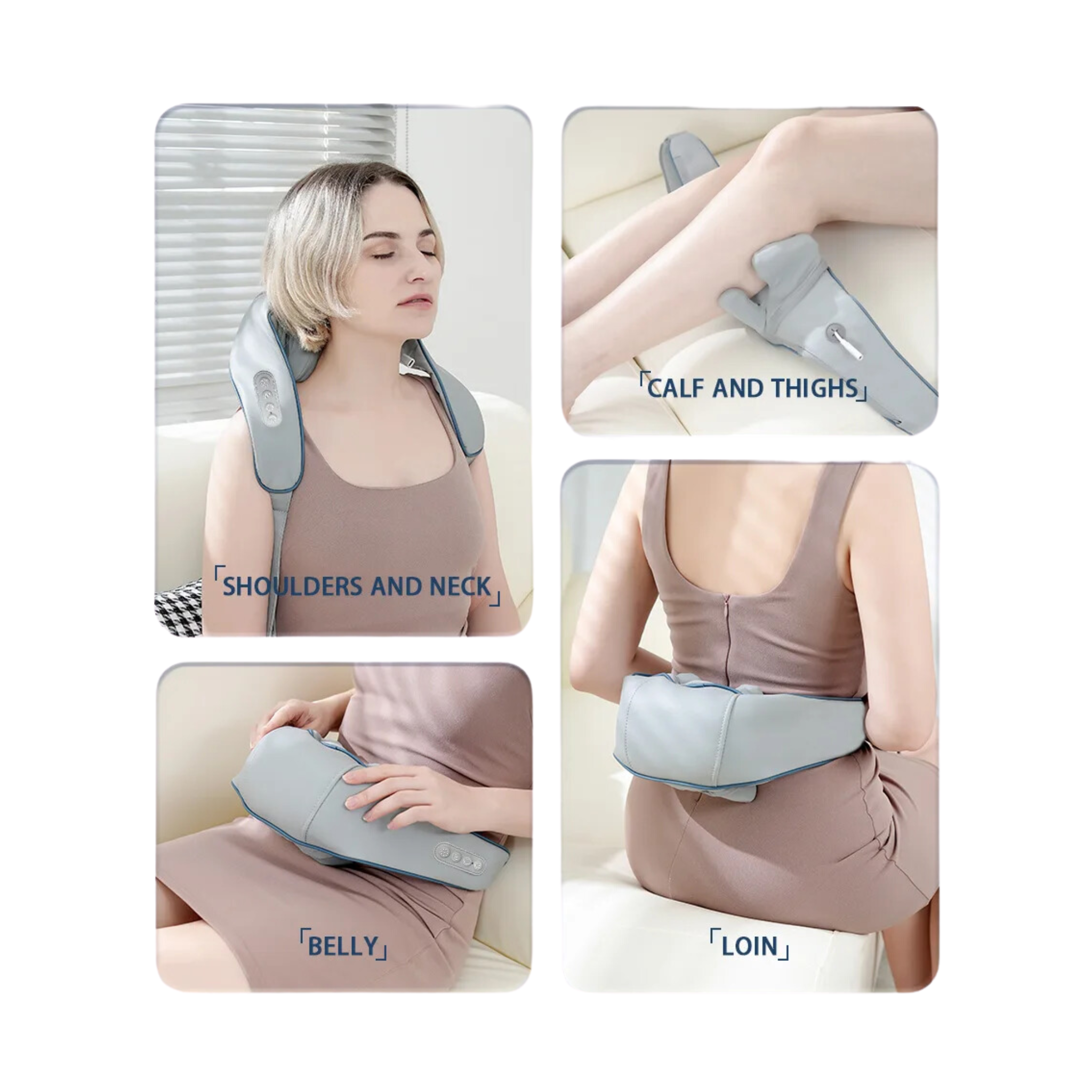 Mini Massageador Inteligente Multifuncional Shiatsu