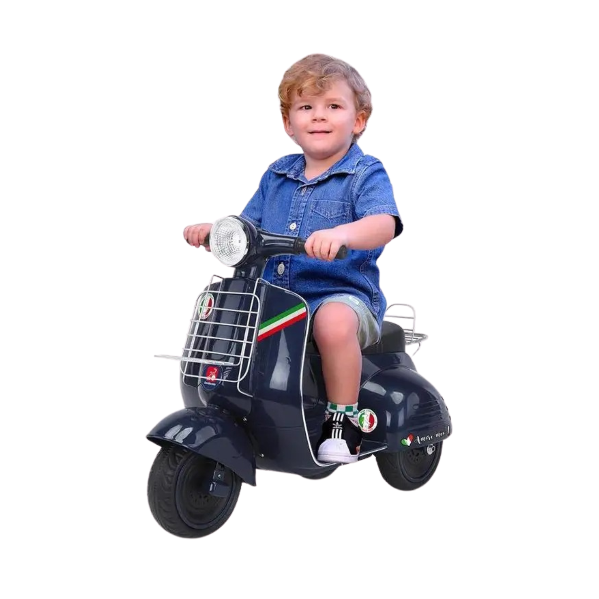 Moto Lambreta Elétrica Infantil 6V 2 Marchas ToyKids Premium