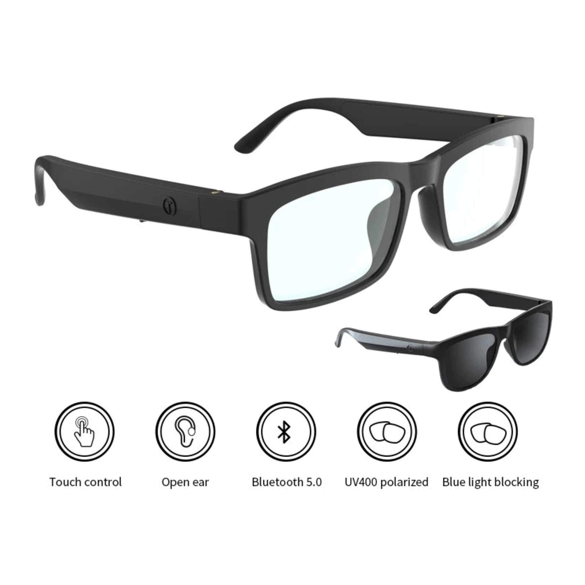 Óculos Inteligentes com Bluetooth 5.0 Minimalista V1