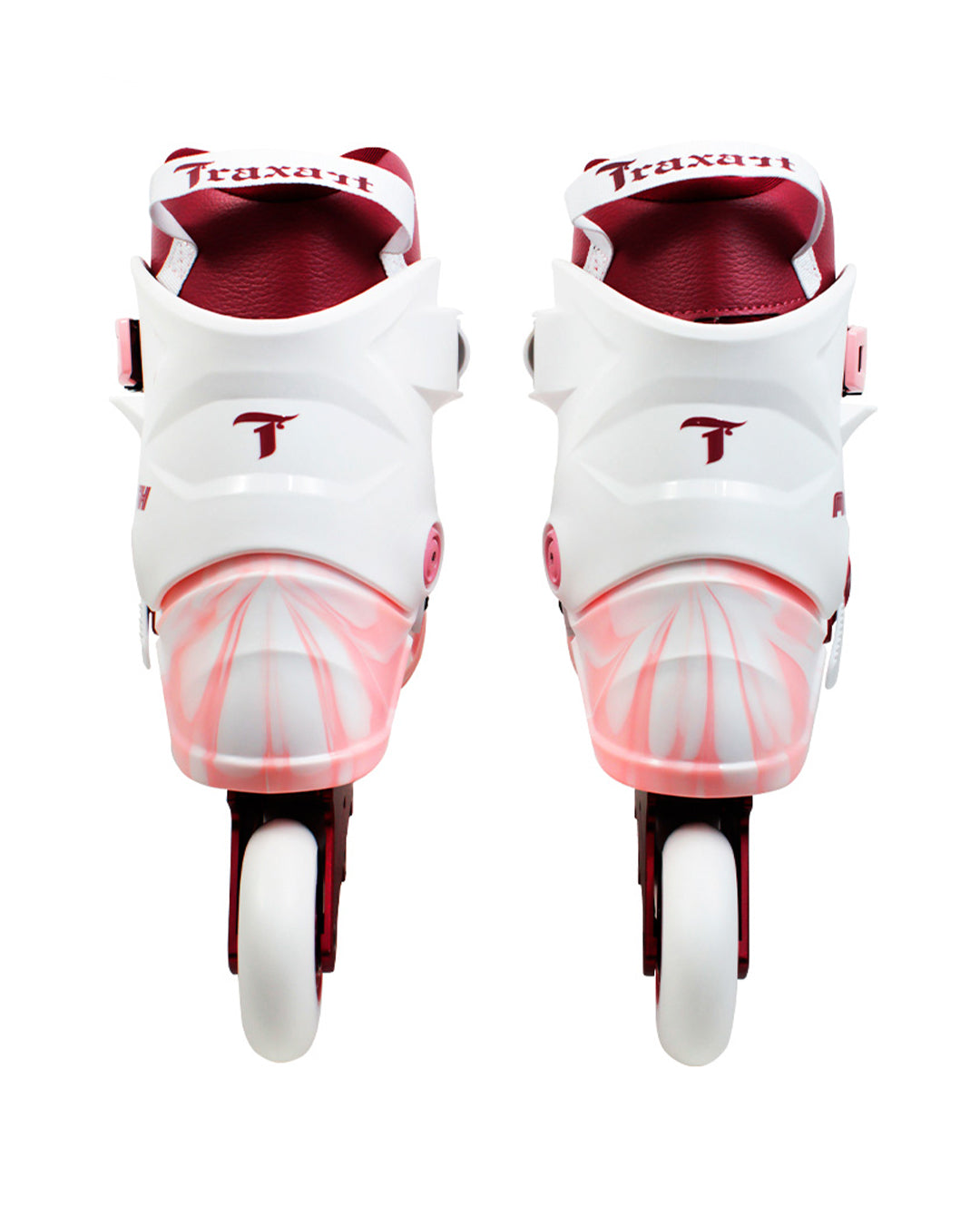 Patins Mesh Branco e Pink - 80mm ABEC-9 Cromo