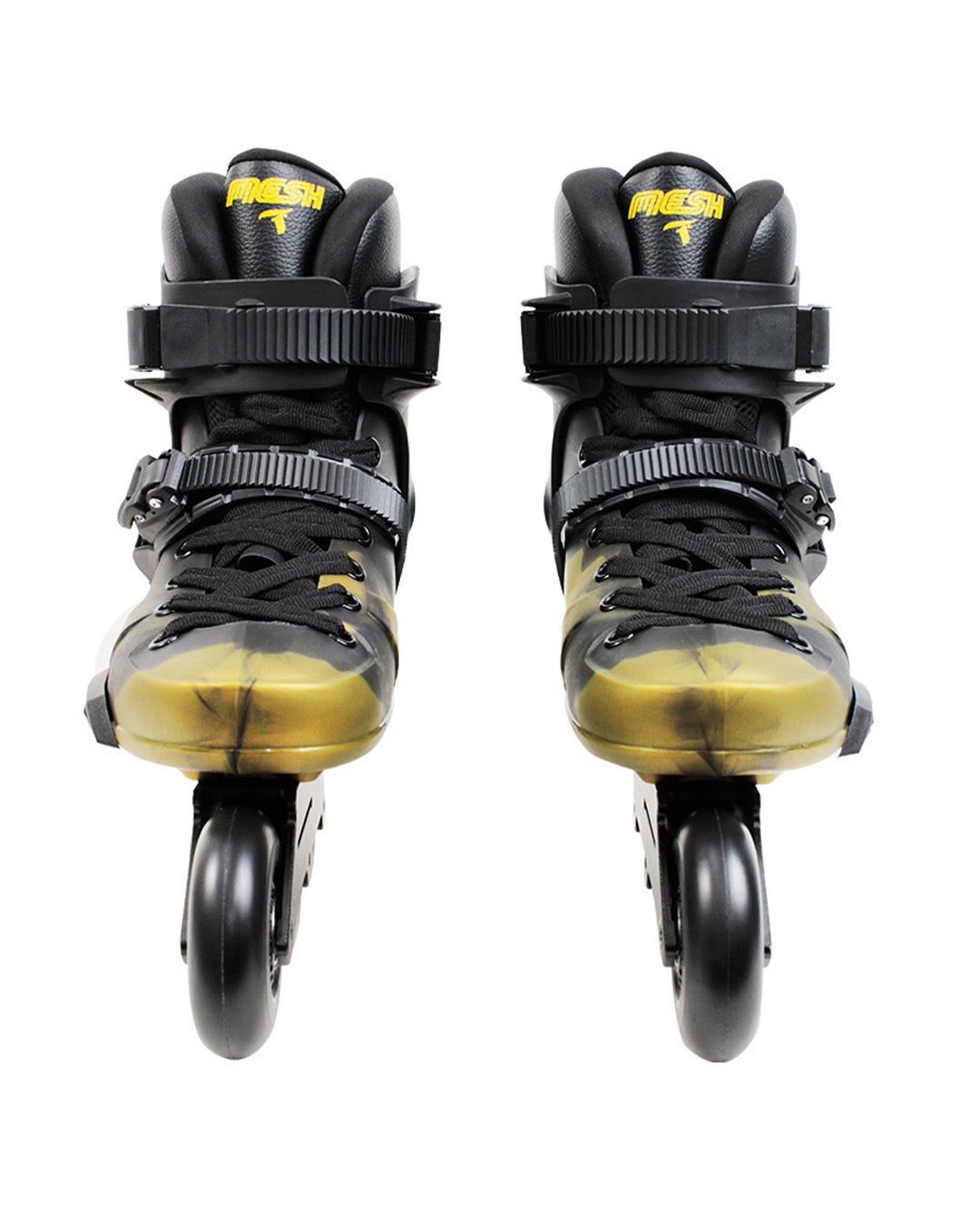 Patins Mesh Black e Gold - 80mm ABEC-9 Cromo