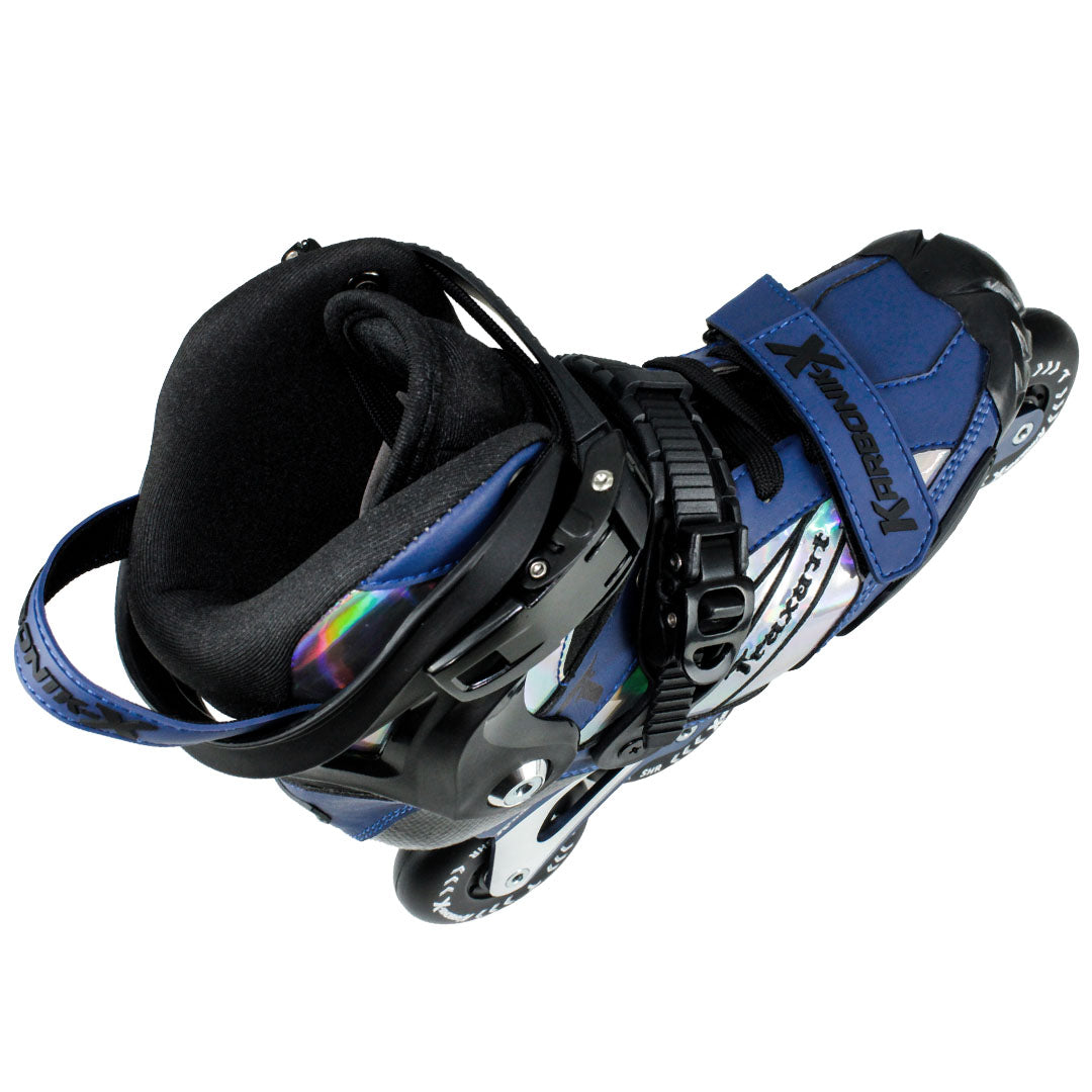 Patins Karbonik-X Azul - 80mm ABEC-9 Cromo