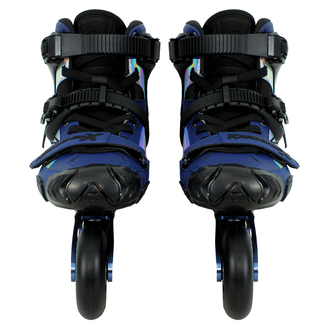 Patins Karbonik-X Azul - 80mm ABEC-9 Cromo