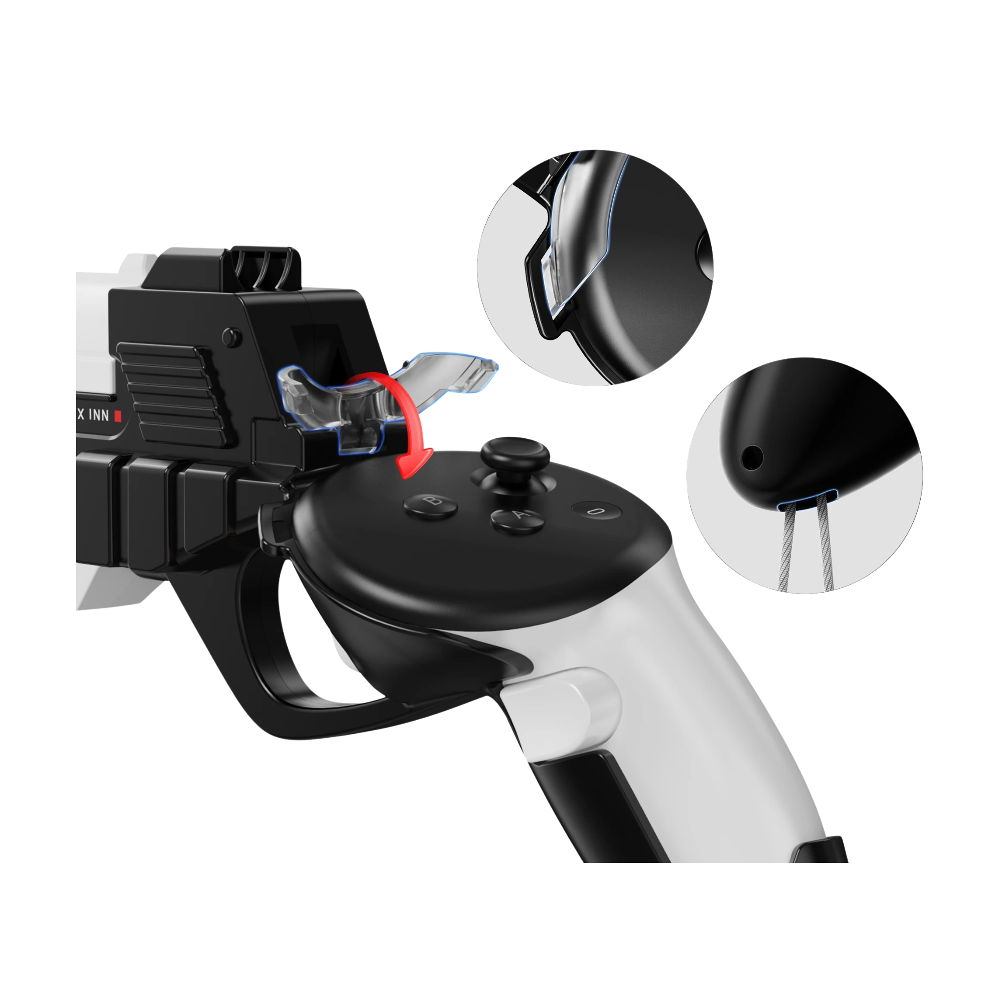 Pistola Suporte VR Controlador Quest 3/3S Premium