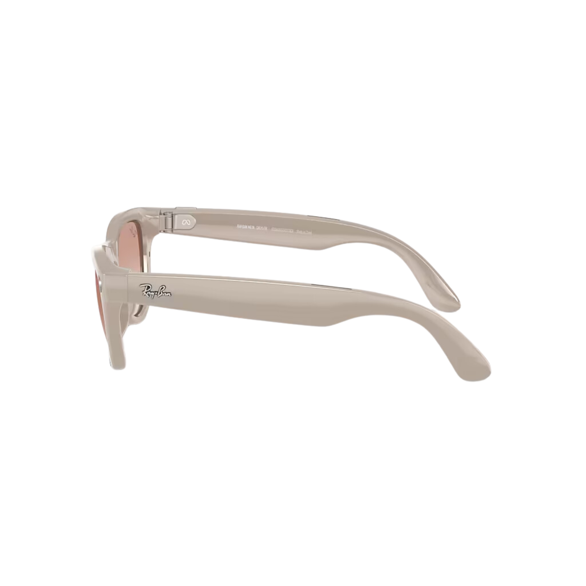 Óculos Ray-Ban ꟾ Meta Skyler Shiny Chalky Gray Cinnamon Pink M
