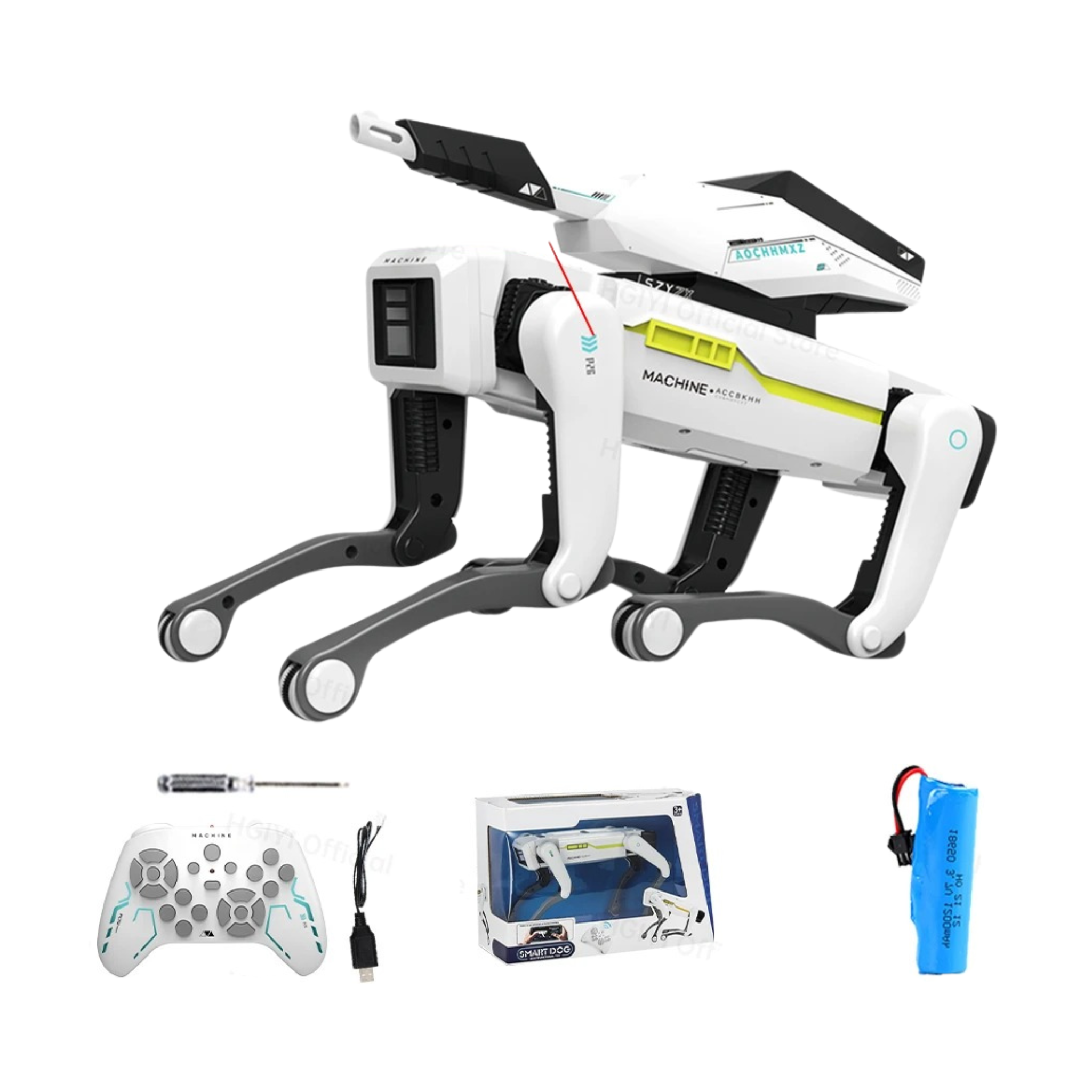 Teeggi Elétrico RC Cão Robô Inteligente Educativo