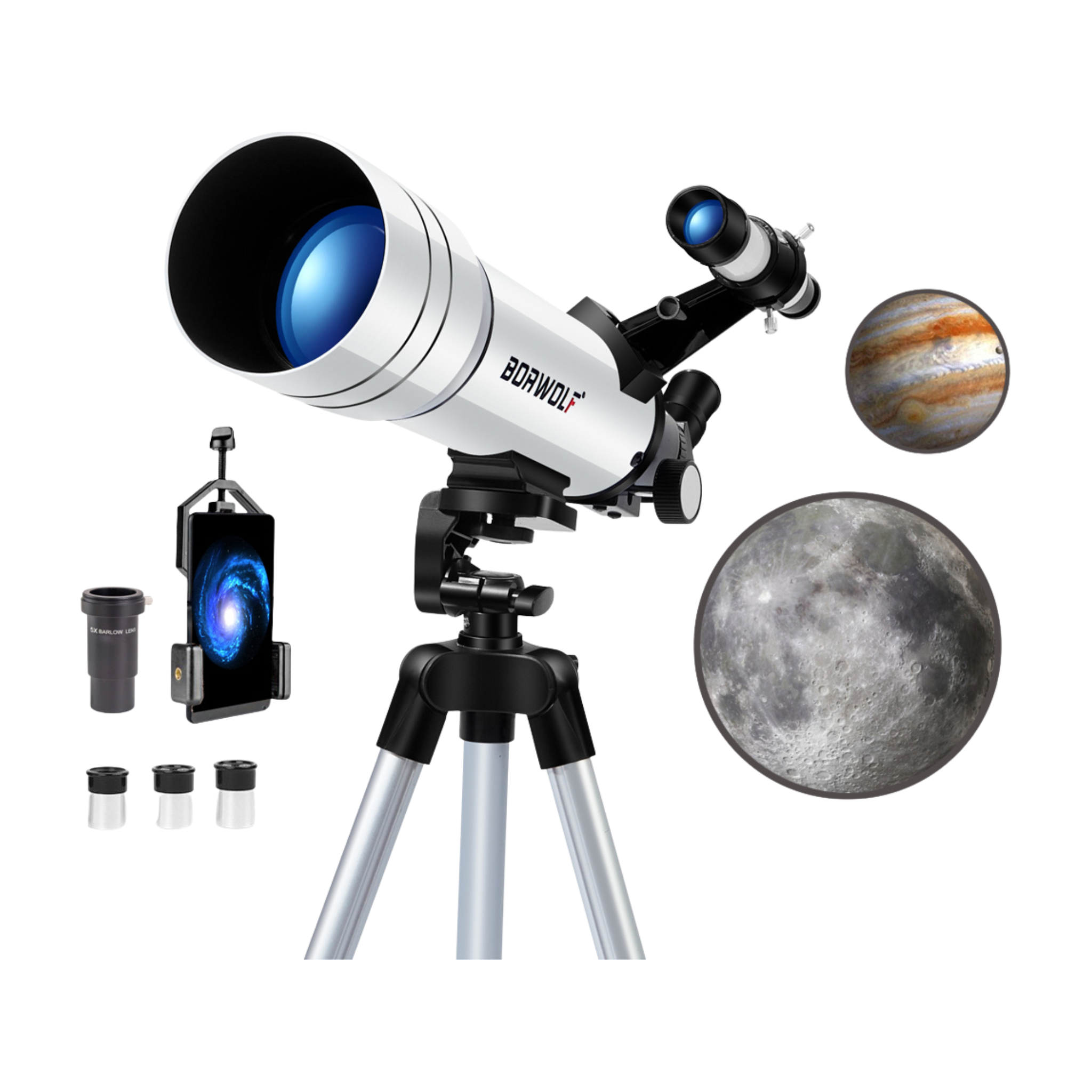 Telescópio Astronômico Profissional BORWOLF 70400