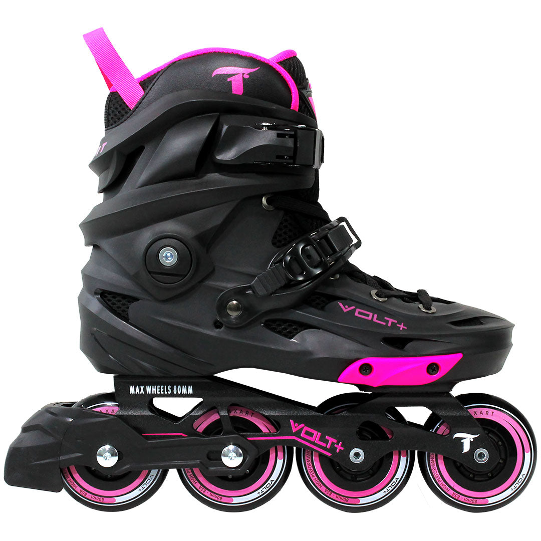 Patins Volt+ 2.0 Rosa com freio - 80mm ABEC-9
