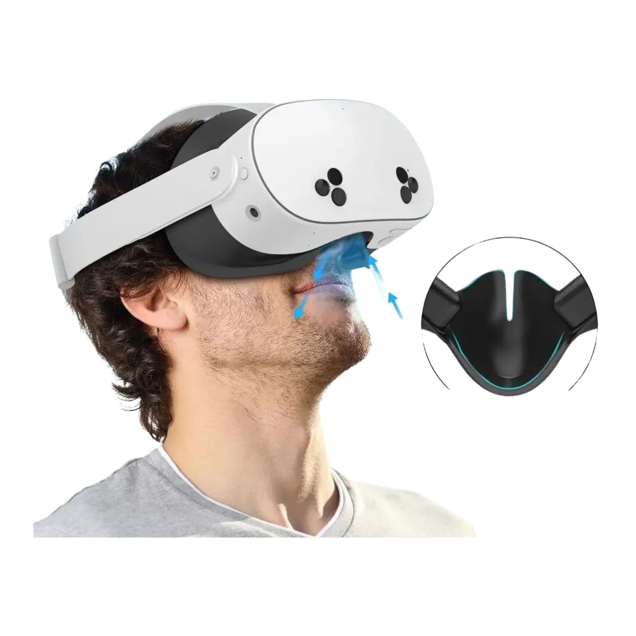 Interface Facial Quest 3S Premium 3 em 1