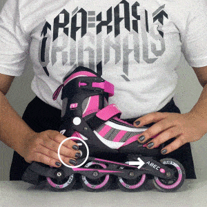 Patins Infantil Energy Rosa - 64mm ou 72mm ABEC-5