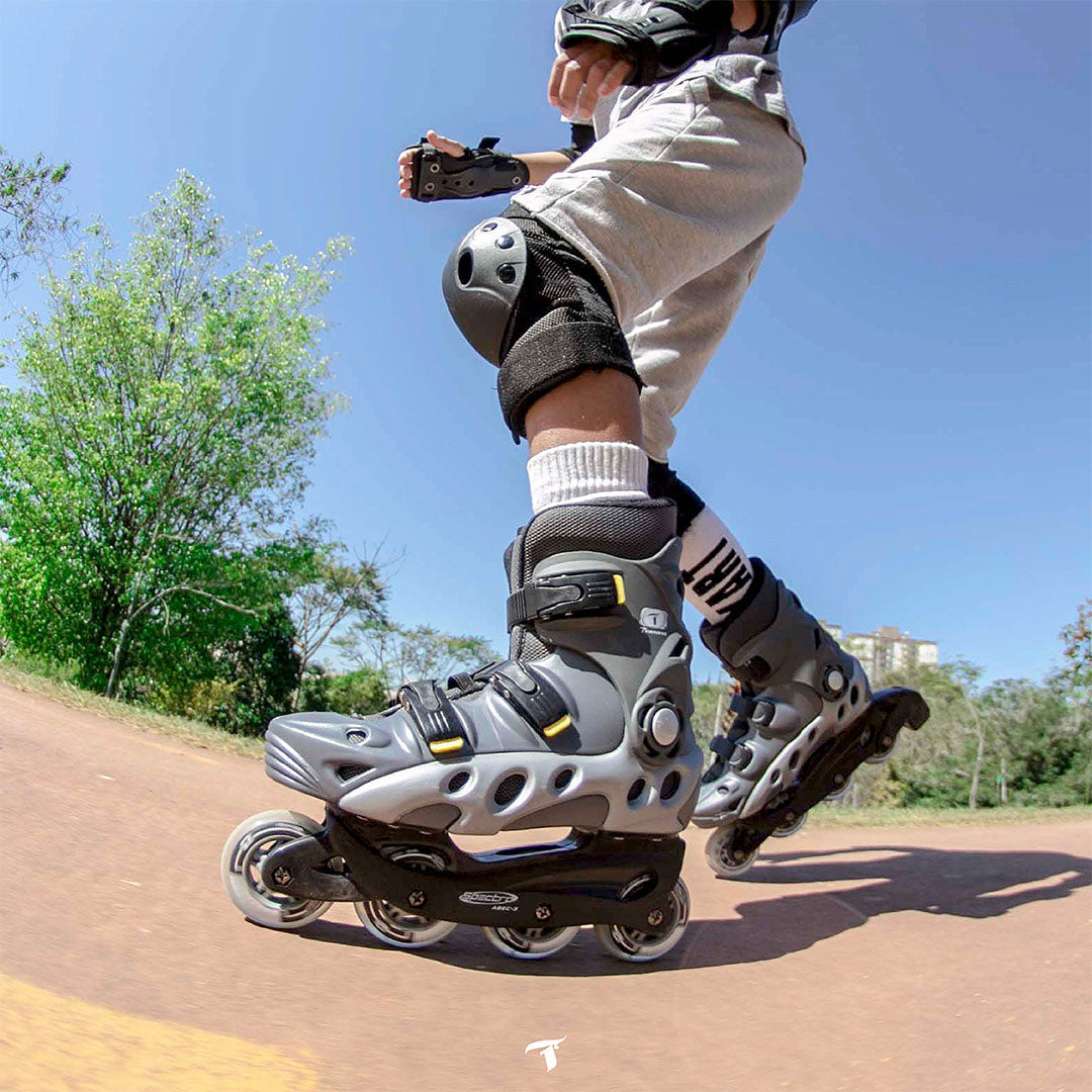 Patins Spectro Cinza - 72mm ABEC-5