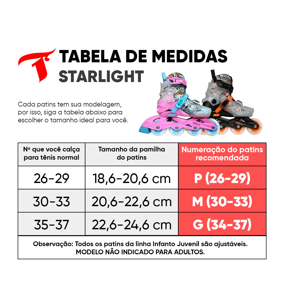 Kit infantil StarLight Preto + (Brinde)
